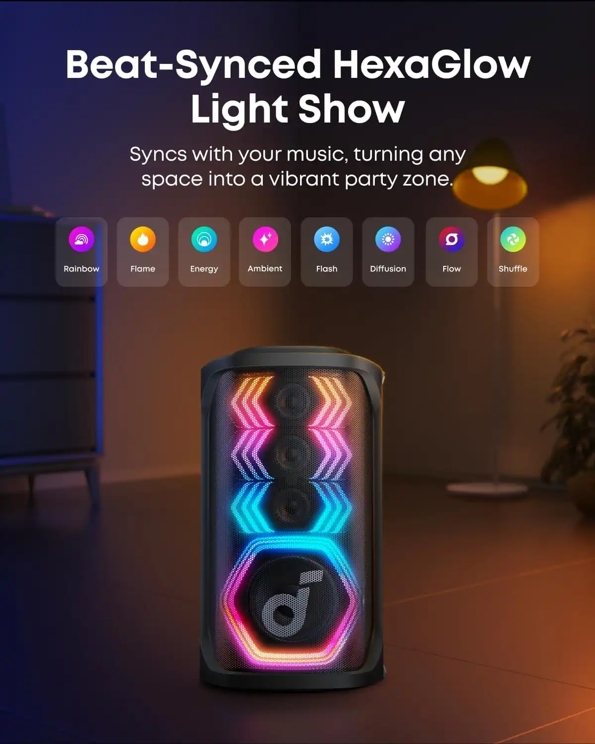 اسپیکر 200 وات انکر Anker Soundcore Rave 3S 200W A31A3 — تصویر ۳