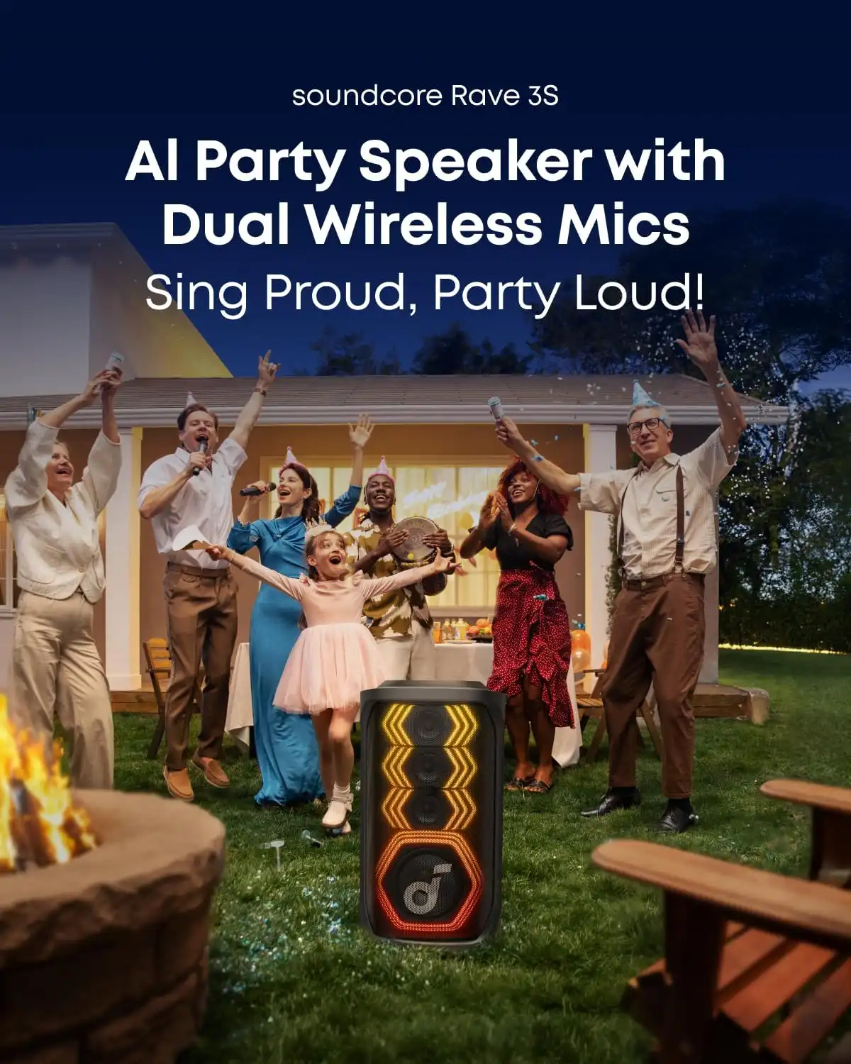 اسپیکر 200 وات انکر Anker Soundcore Rave 3S 200W A31A3 — تصویر ۷