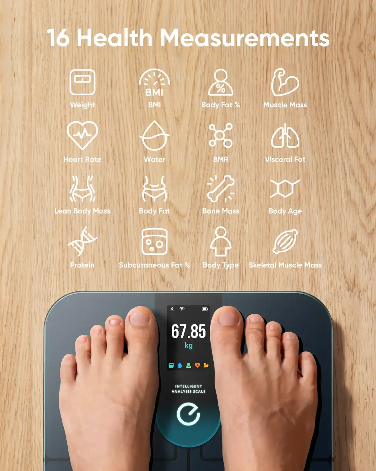 ترازو هوشمند انکر Anker Eufy Smart Scale P3 T9150 — تصویر ۴