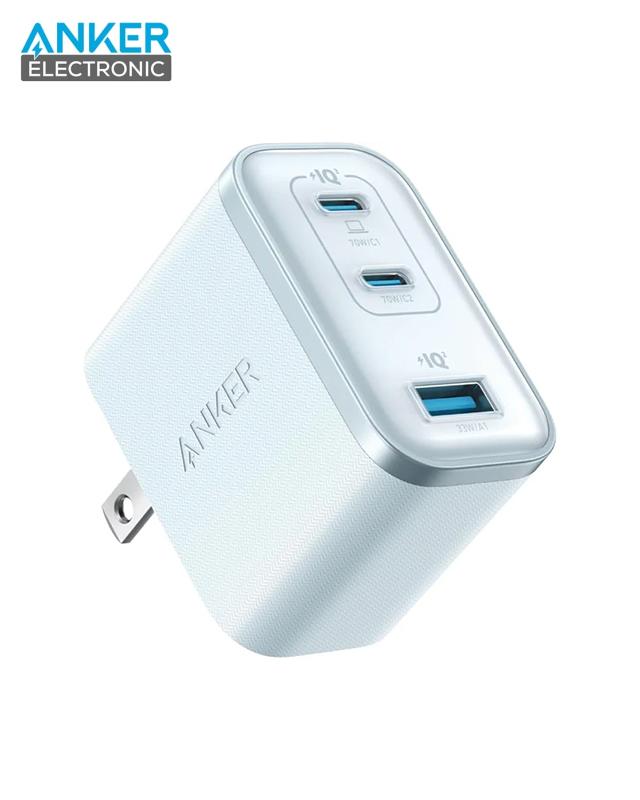 شارژر دیواری 70 وات انکر Anker Wall Charger 70W A121A دوپین تاشو — تصویر ۷