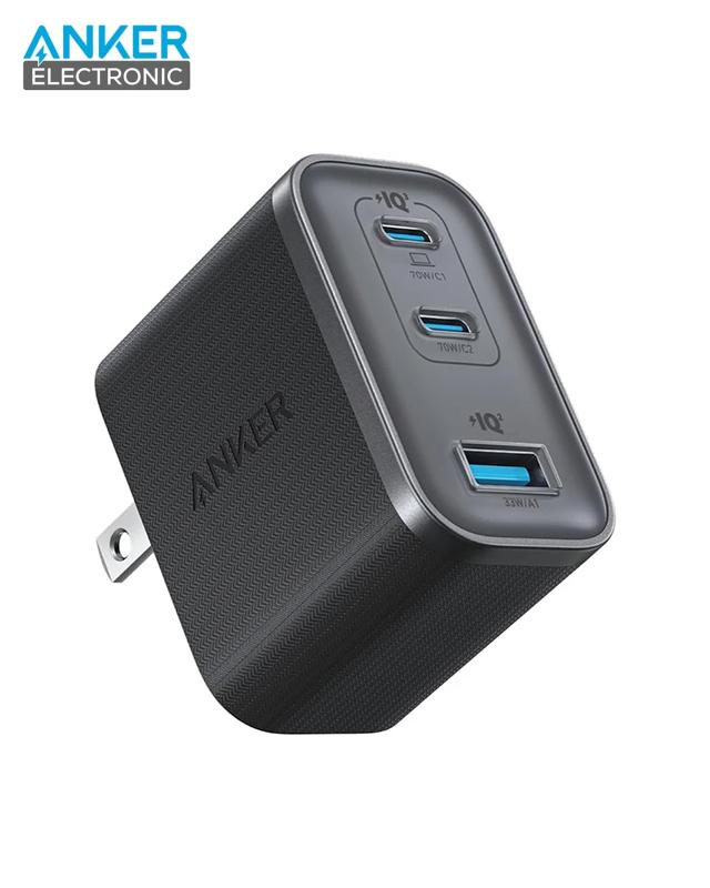 شارژر دیواری 70 وات انکر Anker Wall Charger 70W A121A دوپین تاشو