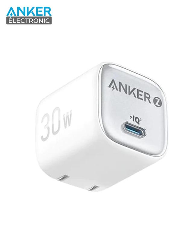 شارژر دیواری 30 وات انکر Anker Zolo GaN Compact Charger 30W A2698 US دوپین تاشو — تصویر ۲