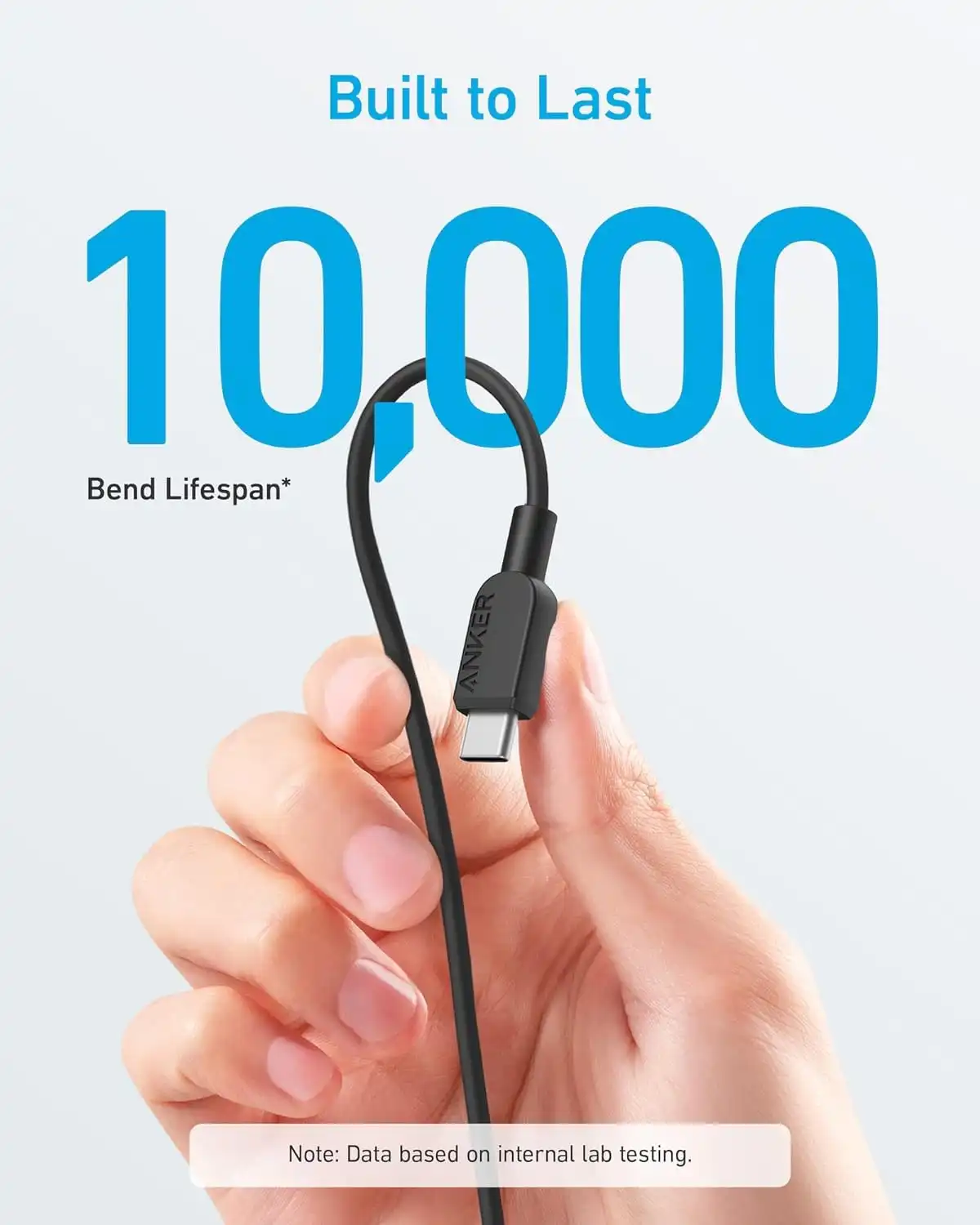 کابل USB C به USB C انکر Anker 310 USB C to USB C 0.9m Cable A81E1 — تصویر ۴
