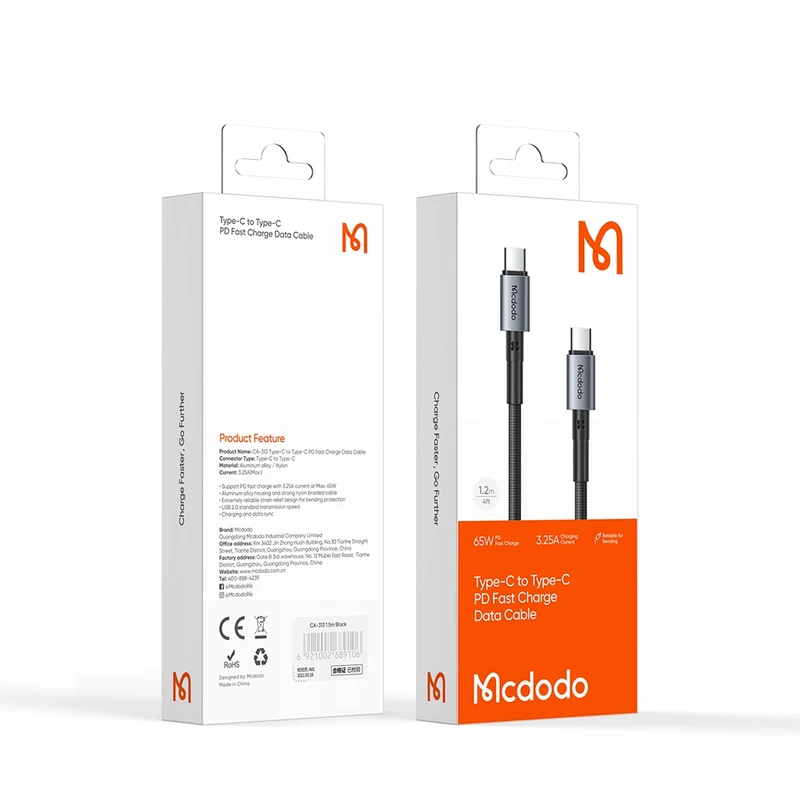 کابل USB-C مک دودو مدل CA-3131 طول 1.5 متر — تصویر ۴