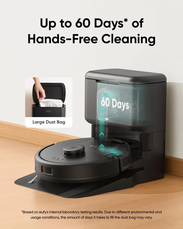 جارو رباتیک انکر مدل Anker Eufy L60 Hybrid Robot Vacuum with Self Empty Station T2278 — تصویر ۵