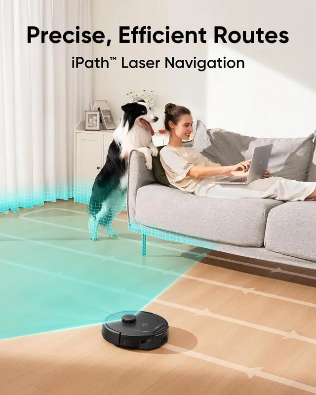 جارو شارژی هوشمند انکر مدل Anker Eufy Clean L60 Hybrid Robot Vacuum Cleaner T2268 — تصویر ۶