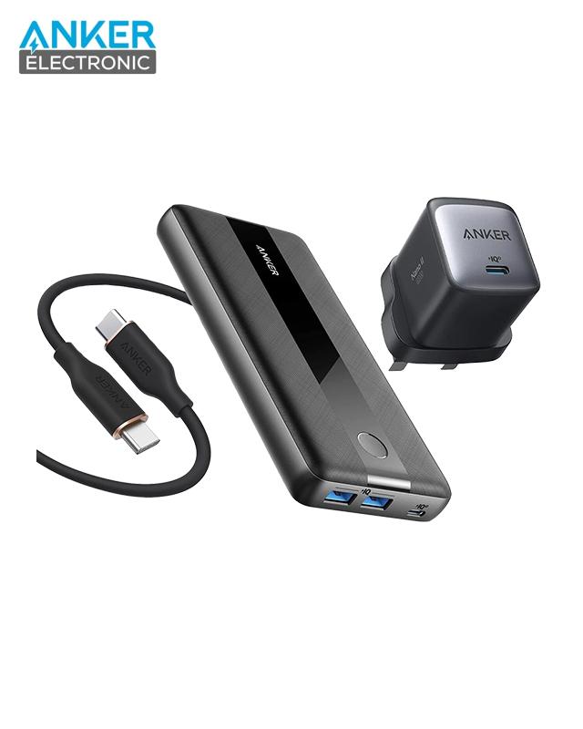 پکیج شارژر لپ تاپ و موبایل انکر Anker Live Charged Laptop Charging Solution — تصویر ۳