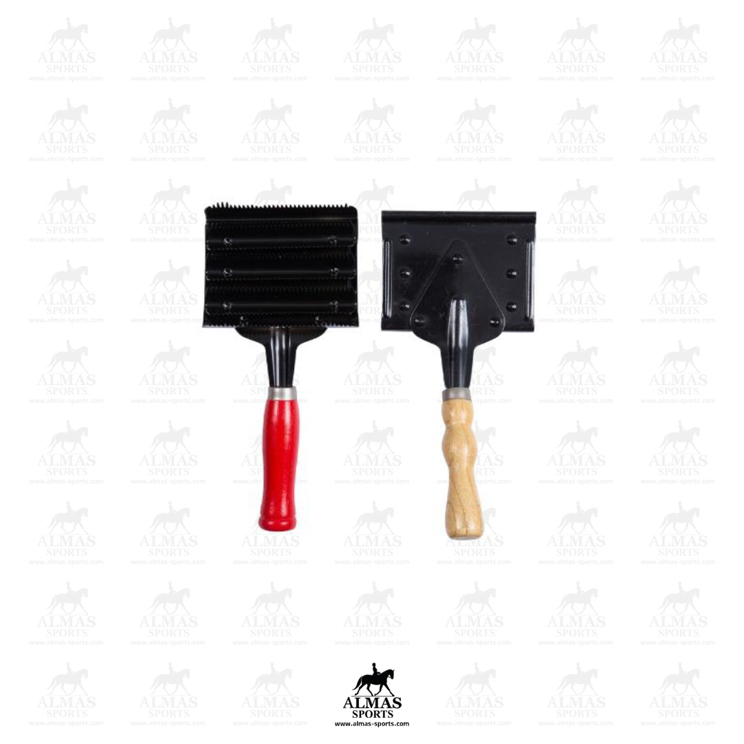 قشو فلزی وارداتی دسته چوبی 4021 — تصویر ۲