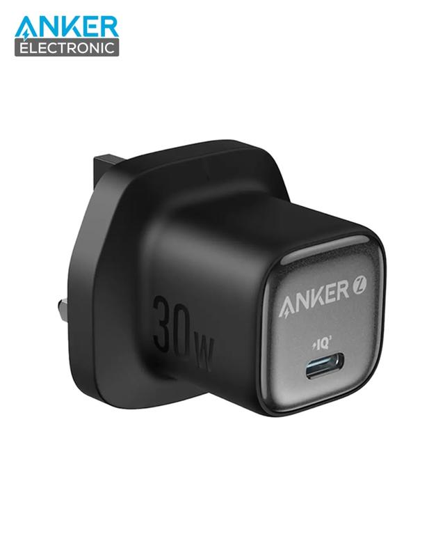 شارژر دیواری 30 وات انکر Anker Zolo GaN Compact Charger 30W A2698 UK سه پین — تصویر ۲