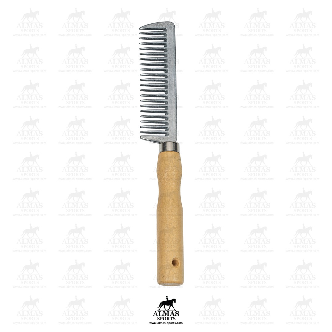 شانه فلزی دسته چوبی 4017 — تصویر ۲