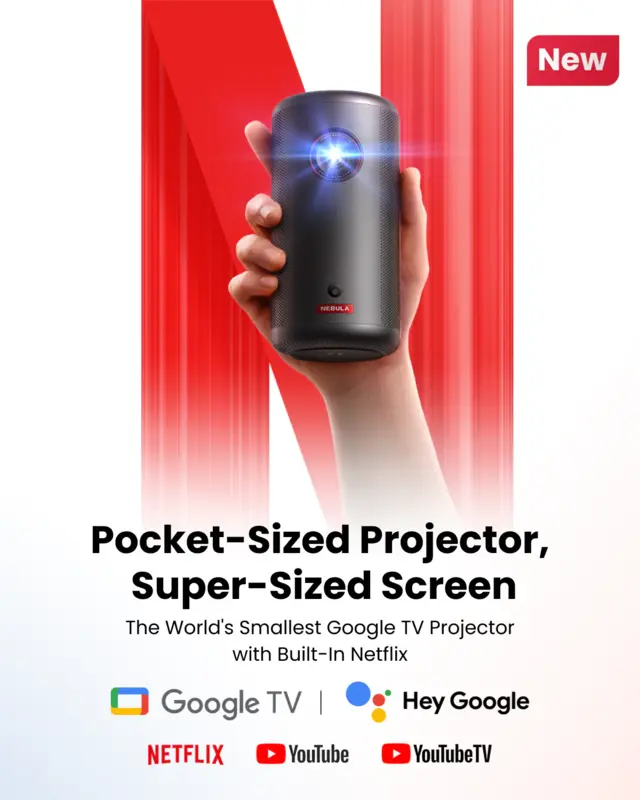ویدیو پروژکتور انکر Anker Nebula Capsule 3 Projector D2425 — تصویر ۳