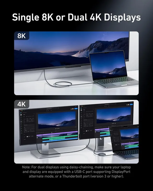 کابل تاندربولت 40 گیگابیت انکر Anker Prime Thunderbolt 4 Cable A84N0 — تصویر ۷