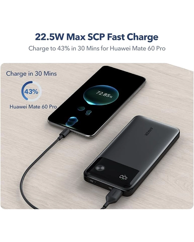 پاوربانک 10000 میلی آمپر انکر Anker Power Bank Powercore 10000mAh 22.5W A1388 جعبه باز — تصویر ۴