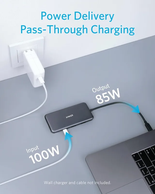 هاب دیتا 7 پورت انکر Anker 341 USB-C Hub 7-in-1 A8346 — تصویر ۴