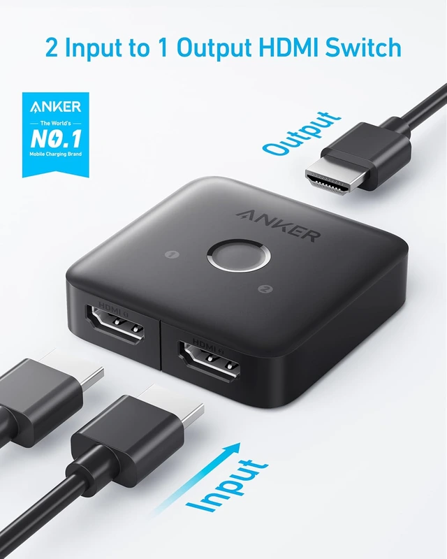 سوئیچ 1 به 2 HDMI انکر Anker HDMI Switch A83H1 — تصویر ۷