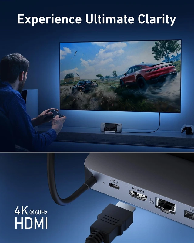 هاب انتقال دیتا 6 در 1 انکر Anker USB-C Hub 6-in-1 For Handheld Game Console A83S1 — تصویر ۸