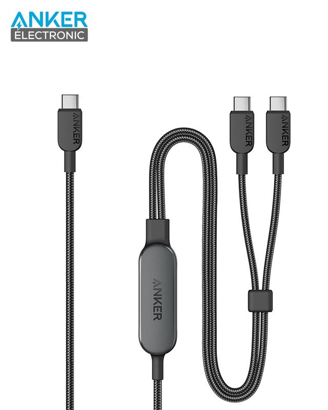 کابل 140 وات 2 در 1 انکر Anker 2-in-1 USB C to USB C Cable 140W A8895 — تصویر ۲