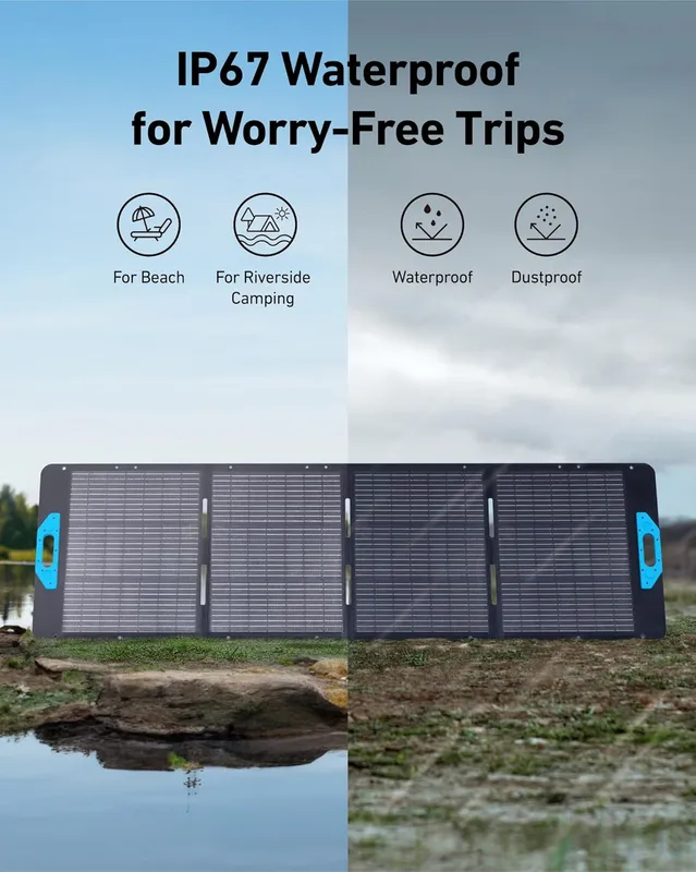 پنل خورشیدی ۲۰۰ وات انکر Anker SOLIX 200W Foldable Solar Panel A24320A1 — تصویر ۴