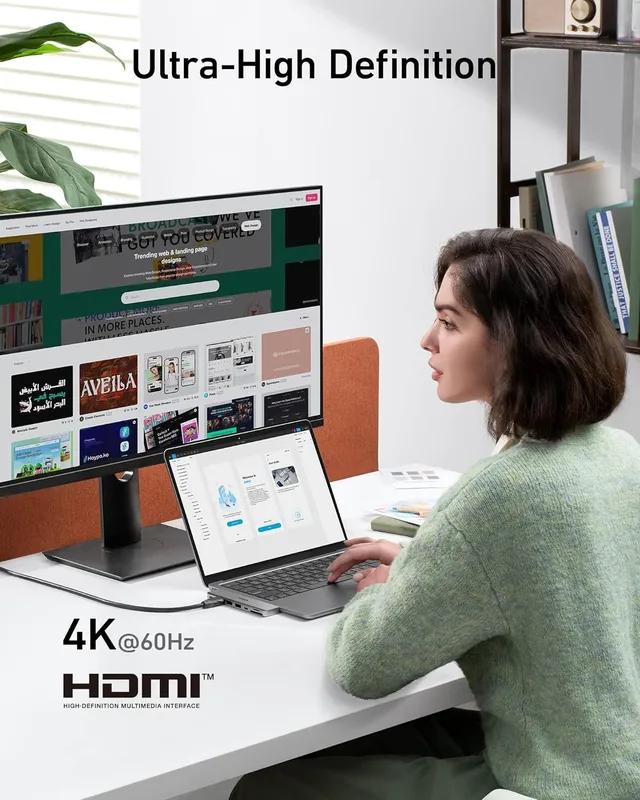 هاب دیتا 7 پورت انکر برای مک بوک Anker 547 USB-C Hub 7-in-2 A8354 — تصویر ۷