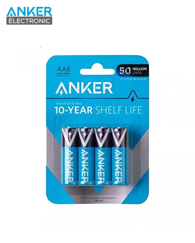 باتری قلمی 1.5 ولت انکر Anker Batteries Alkaline AA 8-pack B1810H13 پک 8 تایی — تصویر ۲