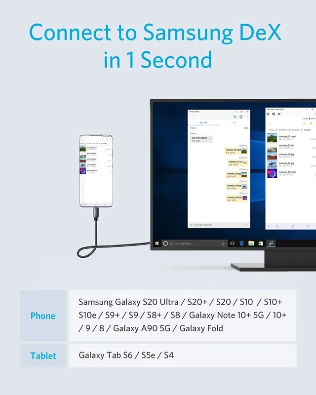 کابل 180 سانتی متر USB-C به HDMI انکر Anker USB C to HDMI Cable 6ft A8730 — تصویر ۳