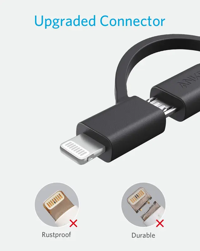 کابل شارژ 3 در 1 انکر Anker PowerLine II 3-in-1 Cable A8436 — تصویر ۴