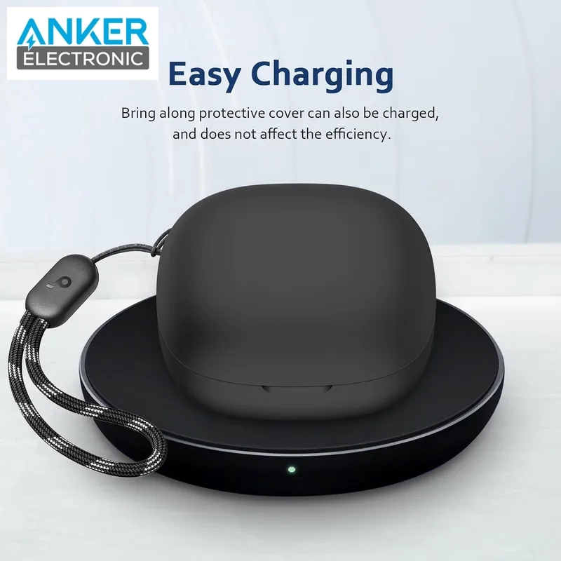 محافظ سیلیکونی هدفون انکر Anker P25i Headphone Silicone Case A3949 + بند پارچه ای — تصویر ۶