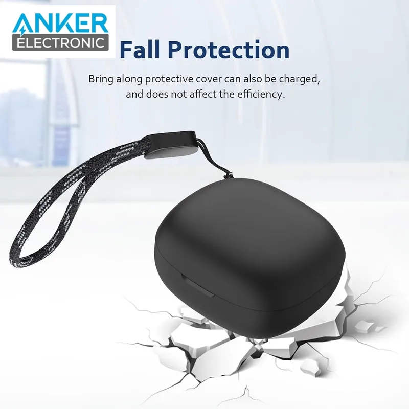 محافظ سیلیکونی هدفون انکر Anker P25i Headphone Silicone Case A3949 + بند پارچه ای — تصویر ۸