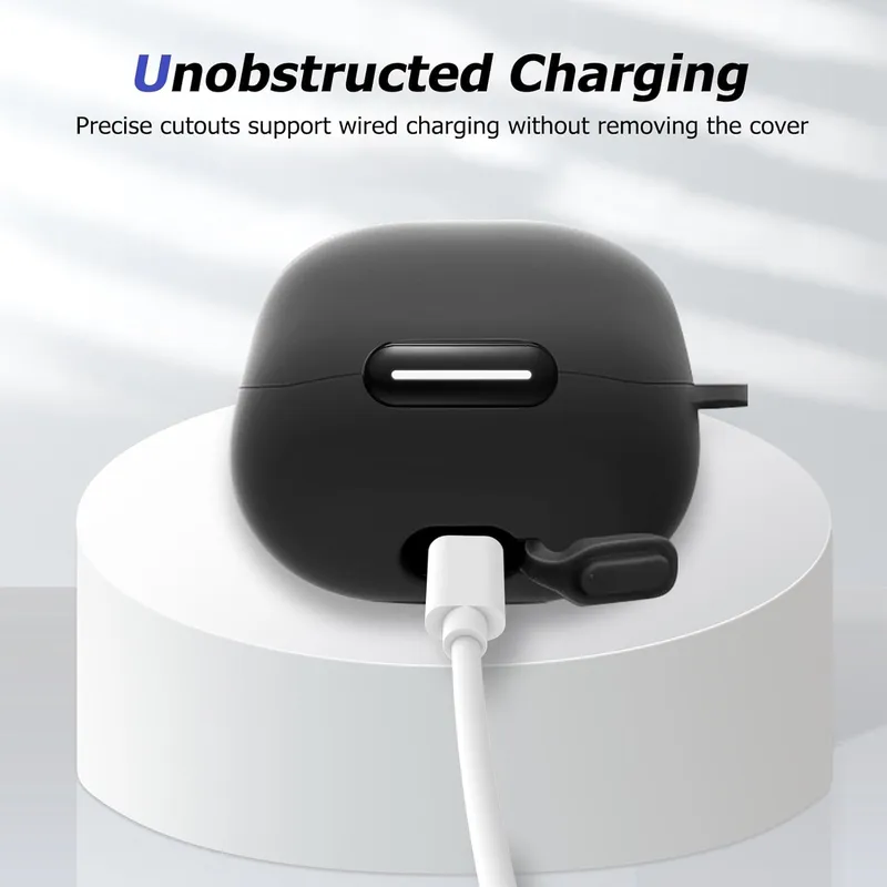 کیس محافظ سیلیکونی هدفون انکر Anker Soundcore Liberty 4 NC Silicone Case + آویز — تصویر ۶