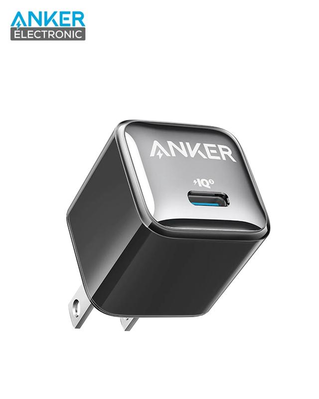 شارژر دیواری 20 وات انکر Anker 511 Charger Nano Pro A2637 US + مبدل پریز (هدیه) — تصویر ۲