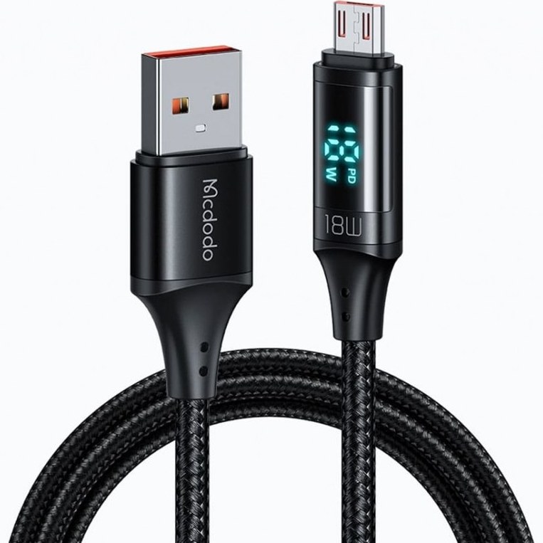 کابل شارژ USB به MicroUSB صفحه دار مک دودو مدل Mcdodo CA-1070 — تصویر ۲