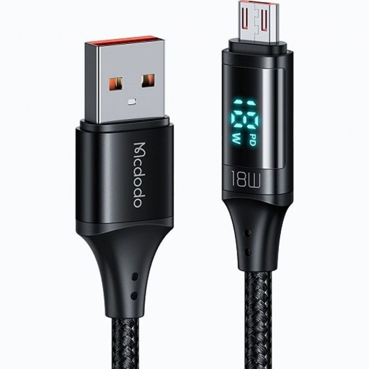 کابل شارژ USB به MicroUSB صفحه دار مک دودو مدل Mcdodo CA-1070 — تصویر ۵
