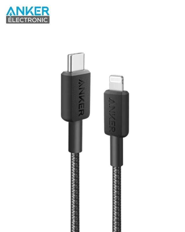 کابل تایپ سی به لایتنینگ 90 سانتی متر انکر Anker 322 USB-C to Lightning 90cm A81B5