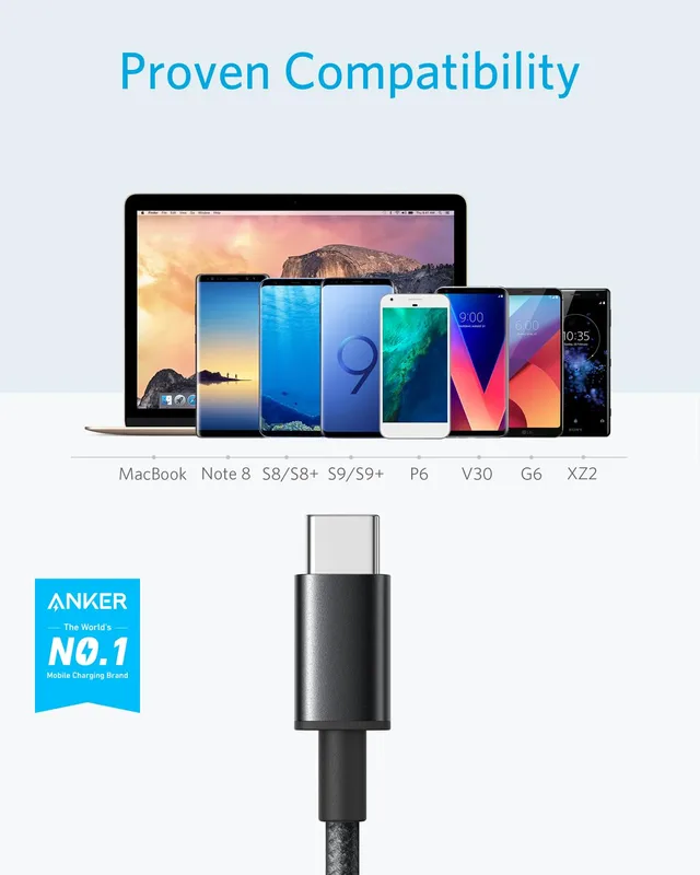 کابل 1.8 متری USB A به USB C انکر Anker USB A To Type-C Cable 1.8m A8173 — تصویر ۷