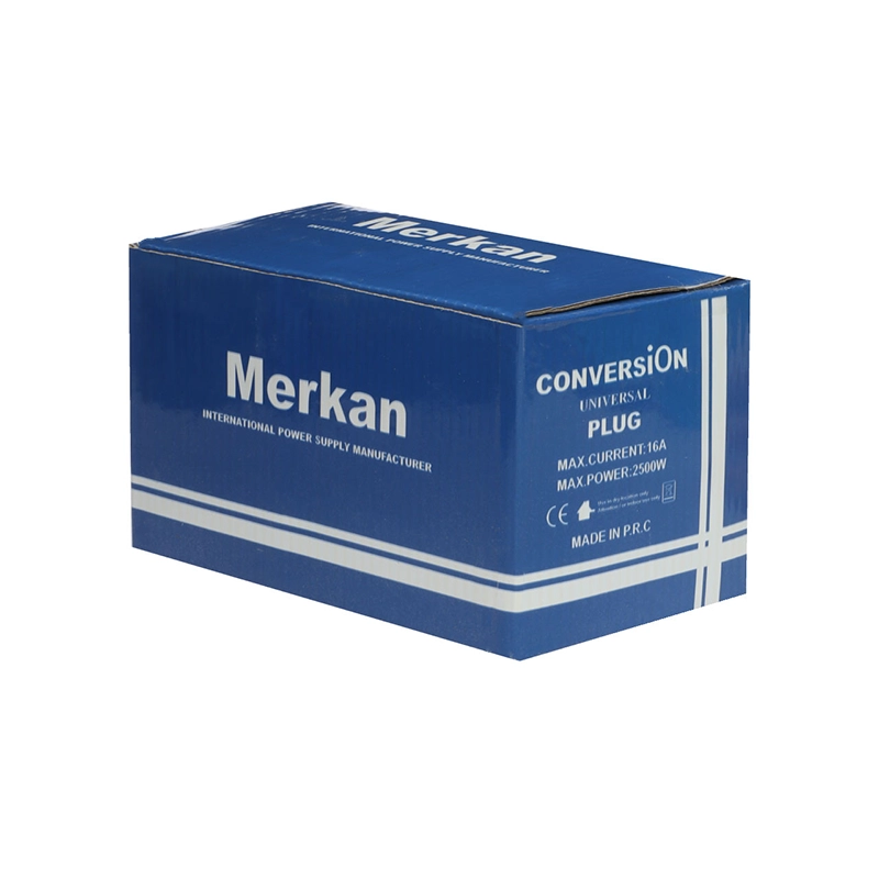 مبدل پریز 3 به 2 مرکان Merkan Universal AC Adapter جعبه 20 عددی — تصویر ۲