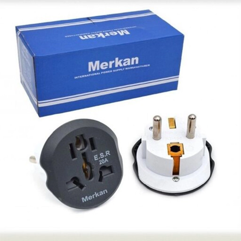 مبدل پریز 3 به 2 مرکان Merkan Universal AC Adapter جعبه 20 عددی — تصویر ۴