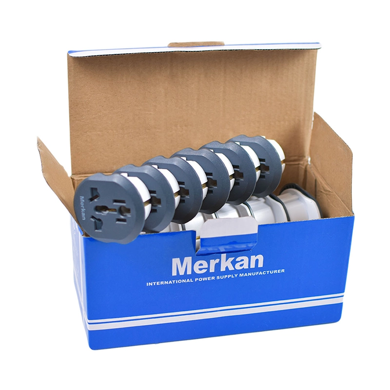 مبدل پریز 3 به 2 مرکان Merkan Universal AC Adapter جعبه 20 عددی — تصویر ۷