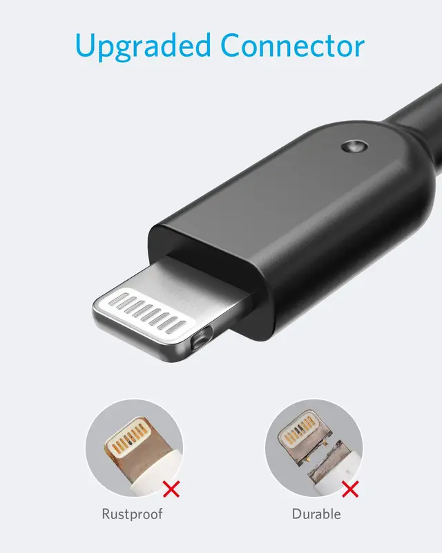 کابل 180 سانتی متر USB-A به Lightning انکر Anker Powerline II USB-A to Lightning 180cm Cable A8433 — تصویر ۳