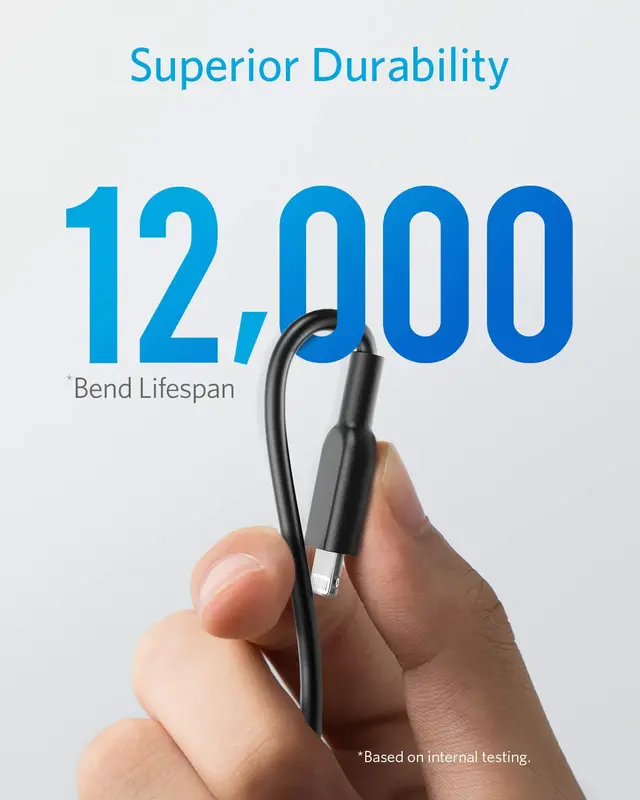 کابل 180 سانتی متر USB-A به Lightning انکر Anker Powerline II USB-A to Lightning 180cm Cable A8433 — تصویر ۵