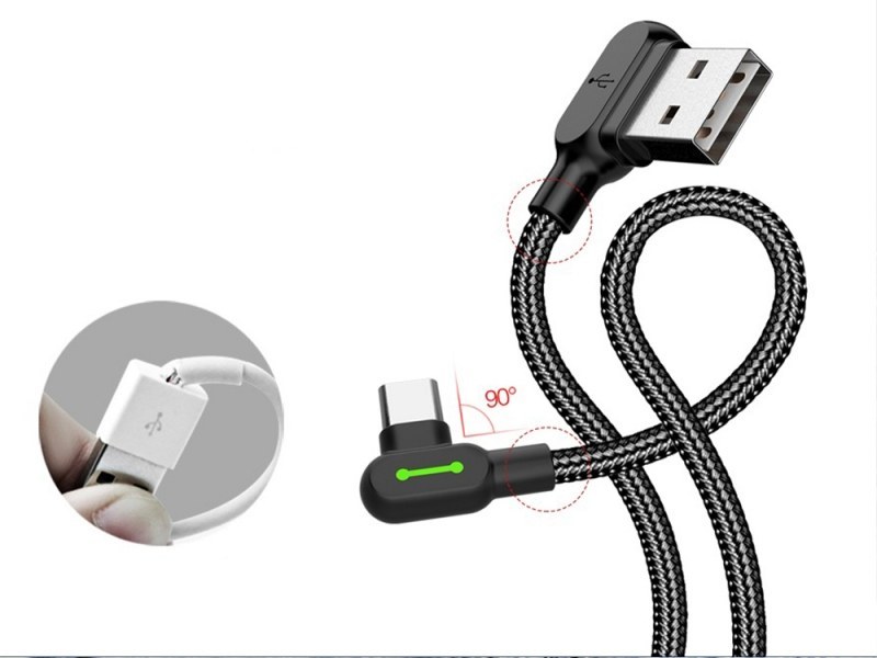 کابل شارژ USB به Type-C نود درجه 1.2 متری مک دودو مدل Mcdodo 5281 — تصویر ۵