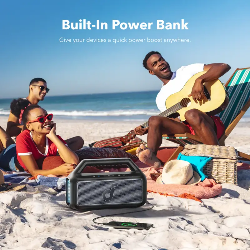 اسپیکر بلوتوثی 80 وات انکر Anker Soundcore Boom 2 A3138 — تصویر ۸