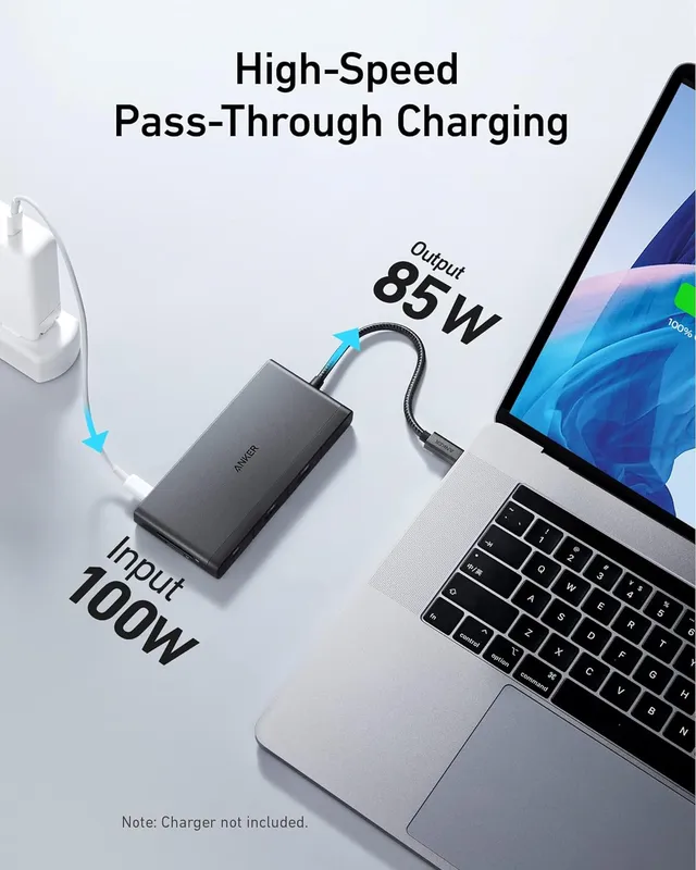 هاب دیتا 9 پورت انکر Anker 552 USB-C Hub 9-in-1 A8373 — تصویر ۶