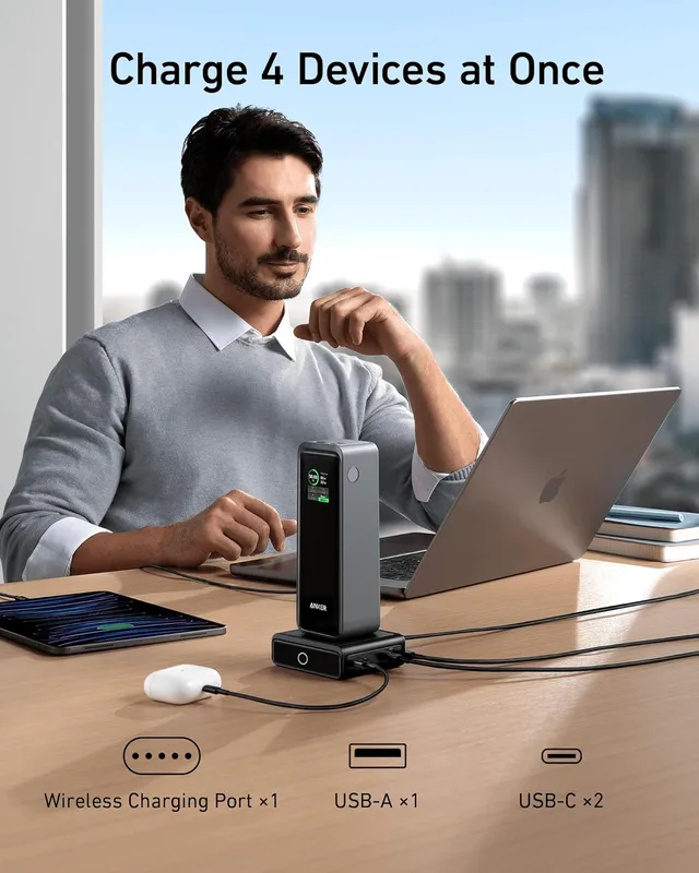 پایه شارژر 100 وات انکر Anker 100W Charging Base A1902 — تصویر ۶