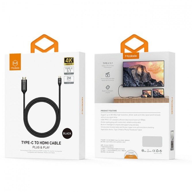 کابل تایپ سی به HDMI مک دودو 2 متری مدل 5880 — تصویر ۴