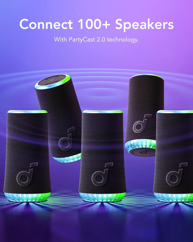 اسپیکر بلوتوثی 30 وات انکر Anker Soundcore Glow Portable Speaker A3166 — تصویر ۳