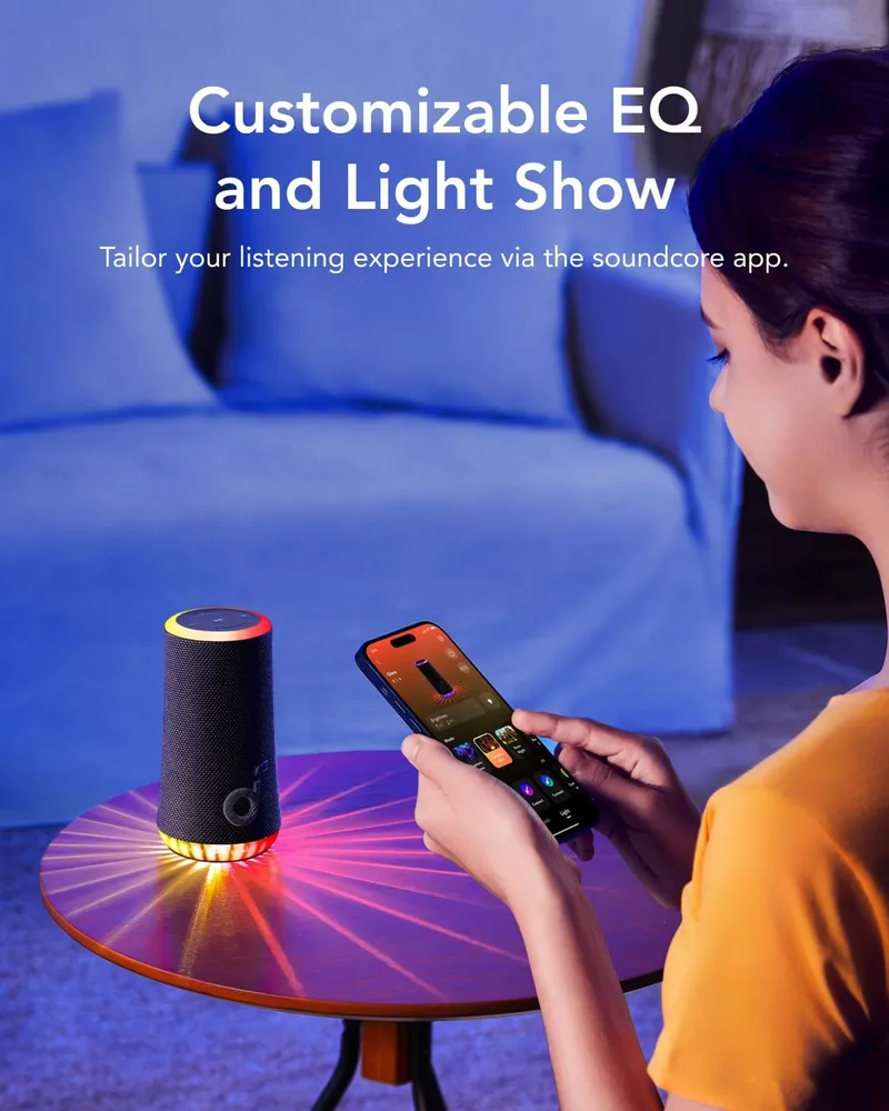 اسپیکر بلوتوثی 30 وات انکر Anker Soundcore Glow Portable Speaker A3166 — تصویر ۴
