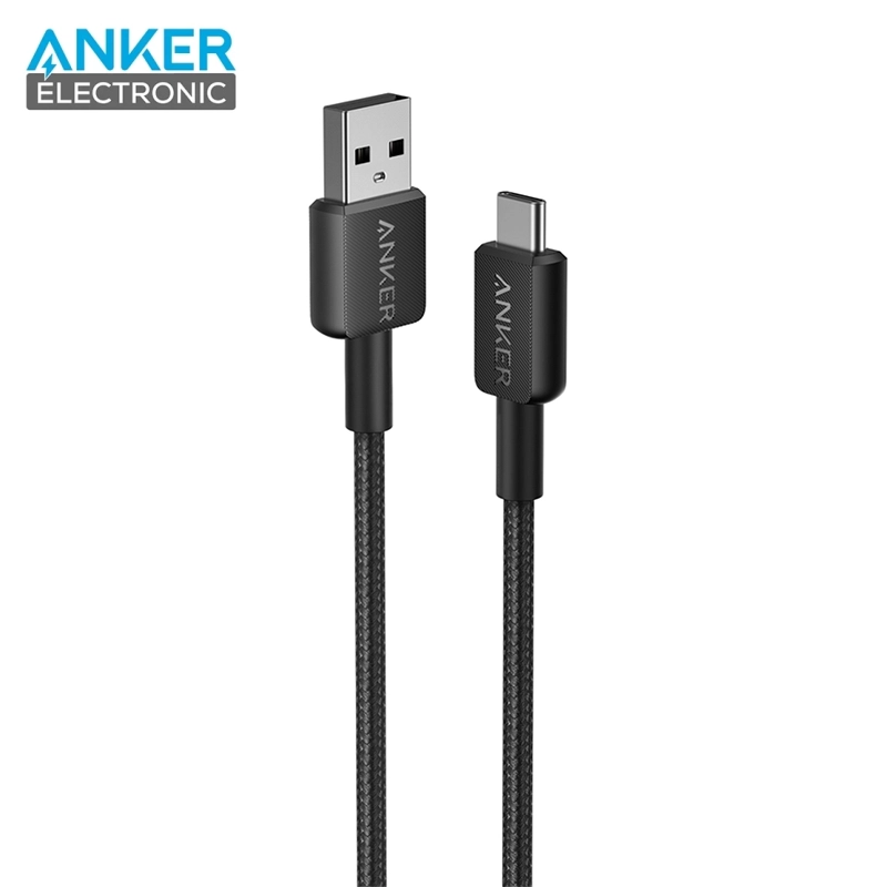 کابل USB A به USB C انکر Anker 322 USB-A to USB-C Cable Braided 0.9m A81H5 — تصویر ۲
