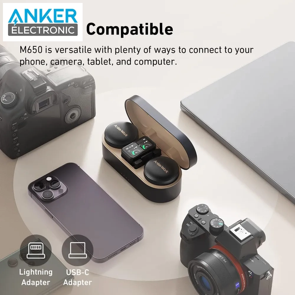 میکروفون بی سیم انکر Ankerwork M650 Wireless Microphone A3320 — تصویر ۴