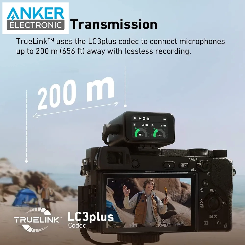 میکروفون بی سیم انکر Ankerwork M650 Wireless Microphone A3320 — تصویر ۵