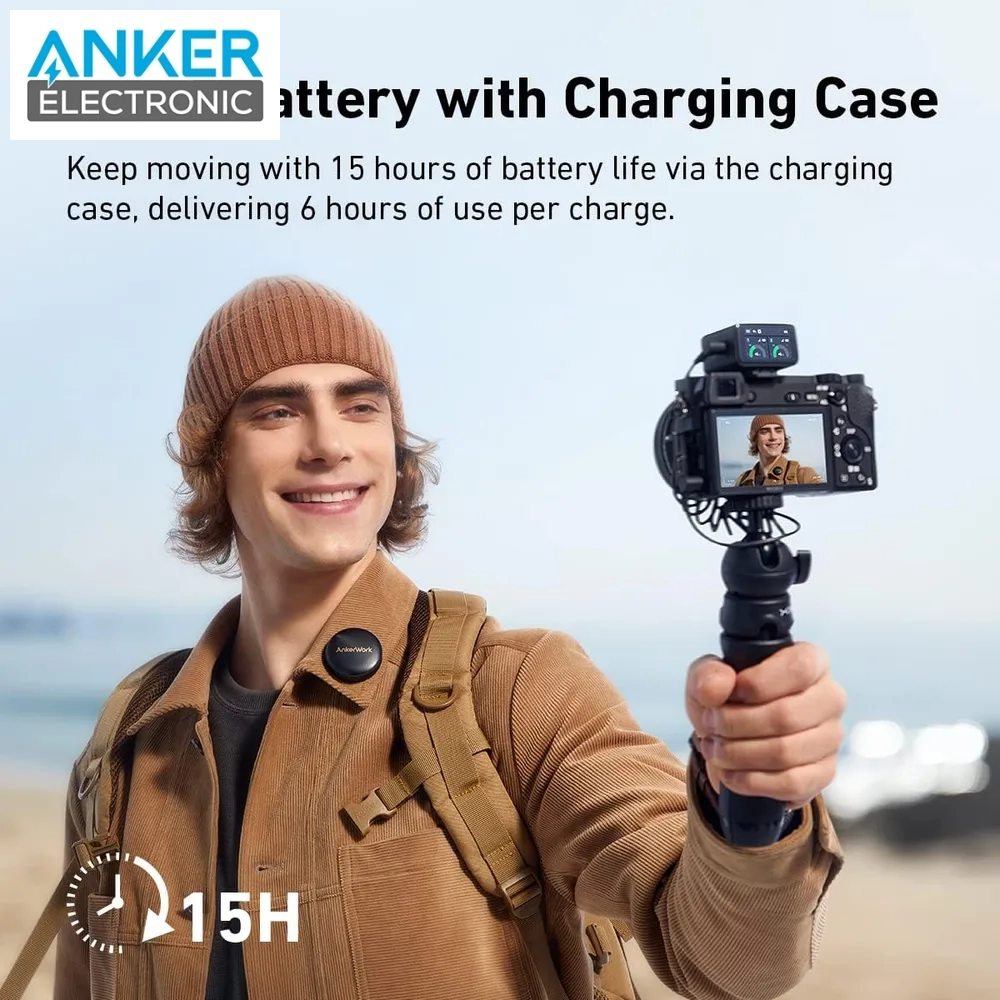 میکروفون بی سیم انکر Ankerwork M650 Wireless Microphone A3320 — تصویر ۸